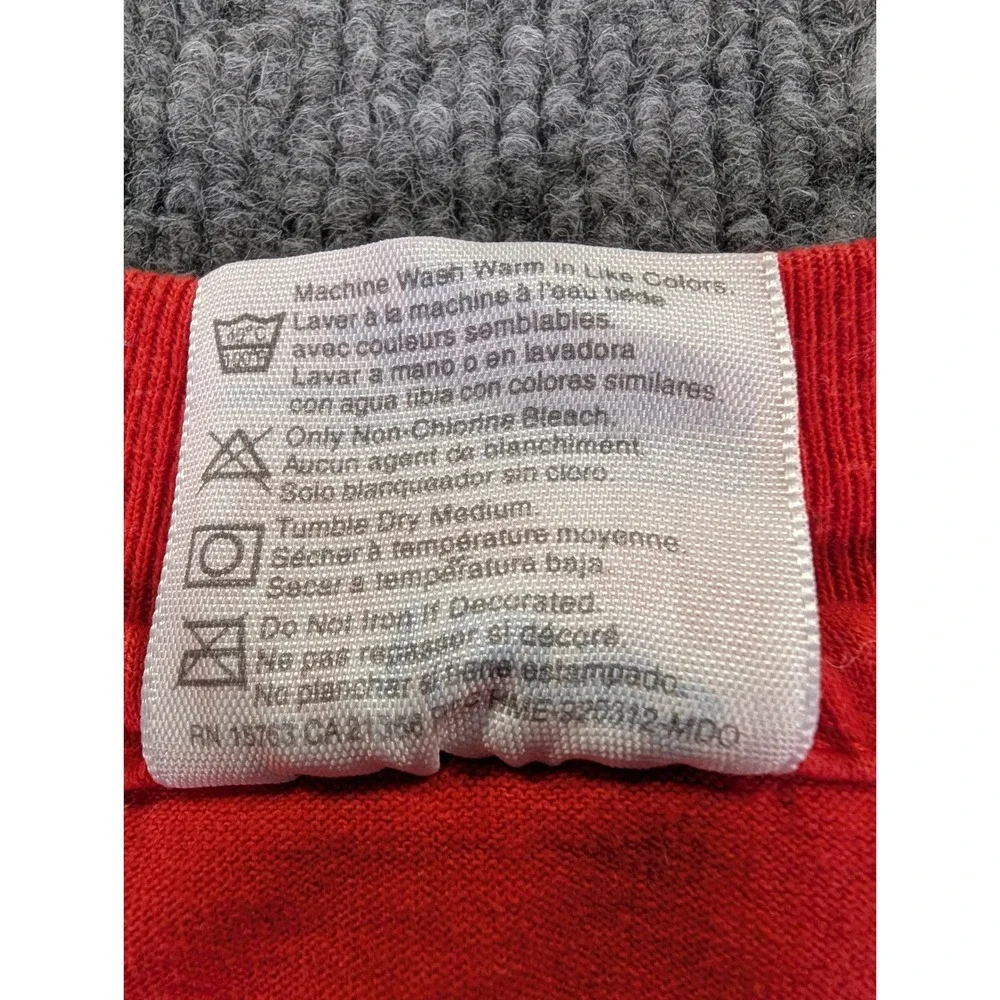 Vintage Y2K Rare Hanes Hermann Life Flight T Shirt Red Single Stitch Houston M